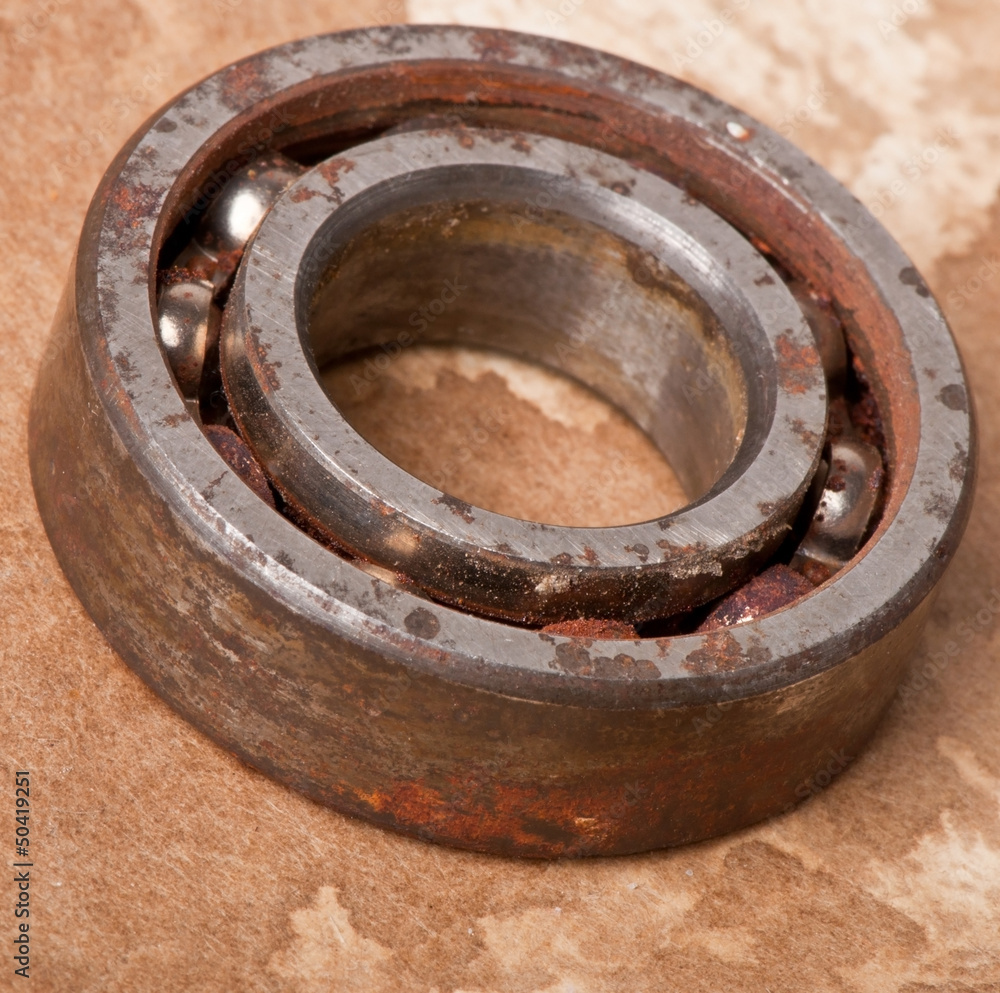 old rusty bearing