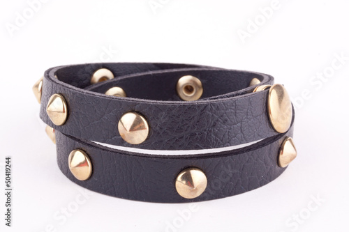 black studded bracelet