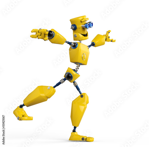 yellow robot is equilirium