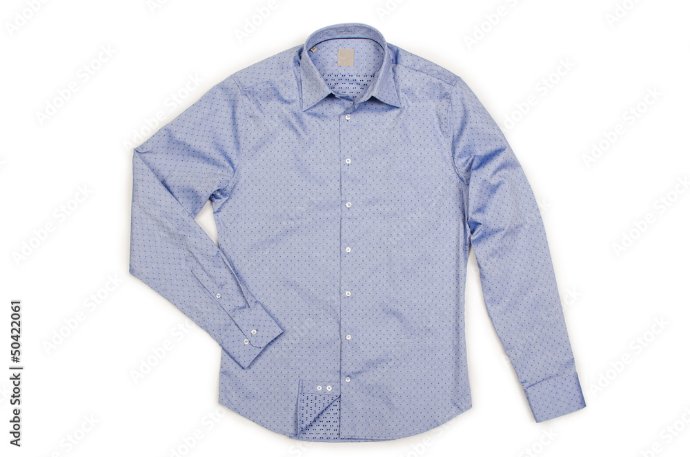 Nice male shirt isolated on the white Nice male shirt isolated on the white