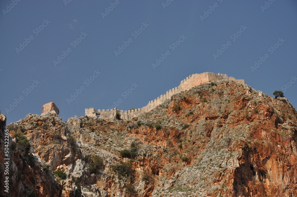 Naklejka premium Festung bei Alanya, Türkei