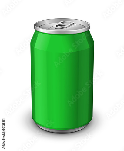 Green Aluminum Can