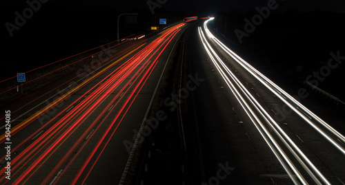 M4 Motorway Light Trails