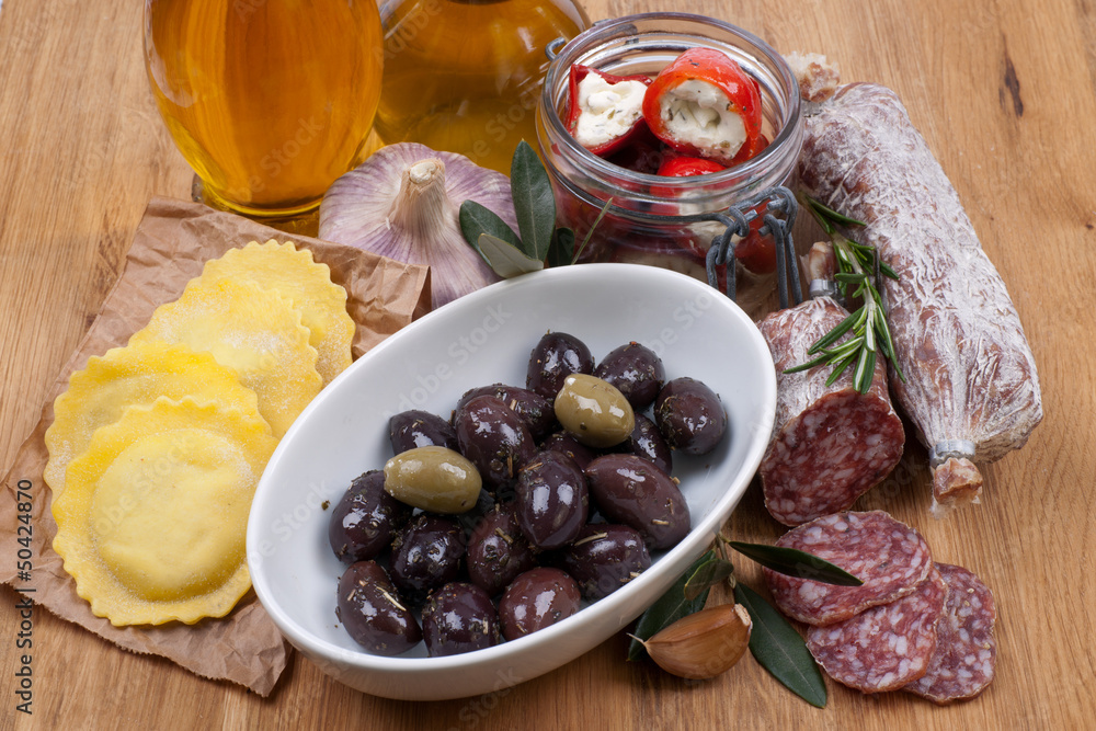Mediterrane Lebensmittel Mediterrane Lebensmittel
