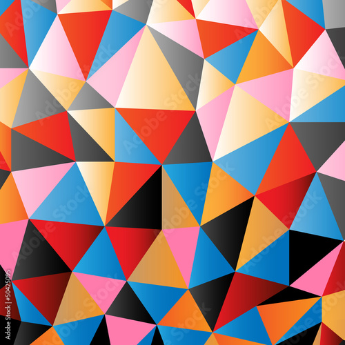 Abstract colorful mosaic design background triangle - delta