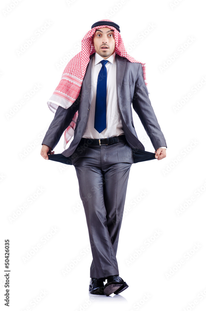 Arab businessman isolated on white Arab businessman isolated on white