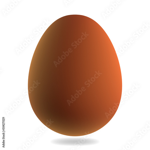 Egg, Isolated on White Background