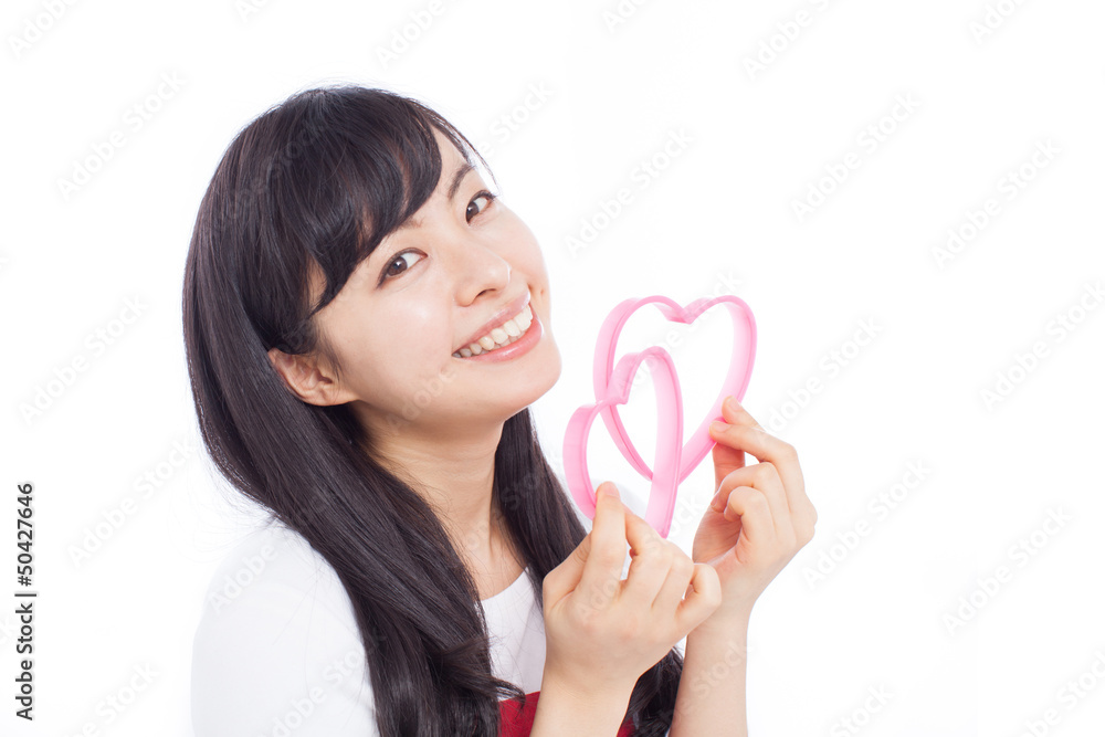 料理をする女性