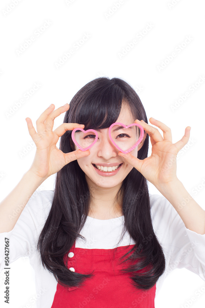 お菓子づくりをする女性 お菓子づくりをする女性