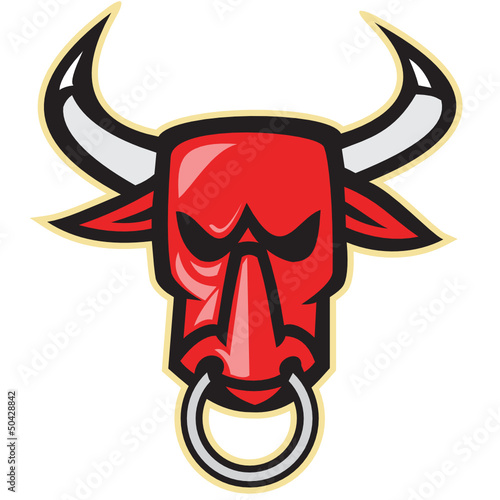 Raging Angry Bull Head