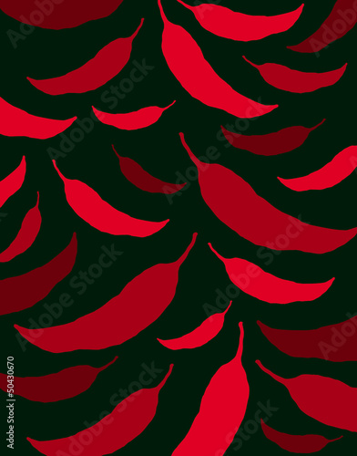 唐辛子模様のパターン