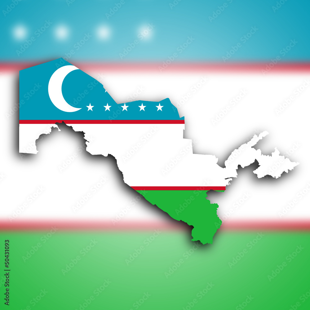 Map of Uzbekistan Map of Uzbekistan