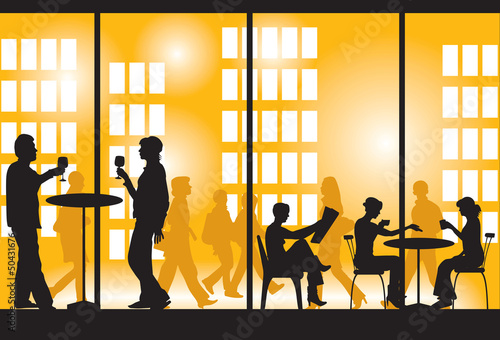 Evening dinner Vector