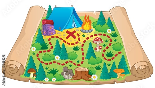 Camping theme map image 2