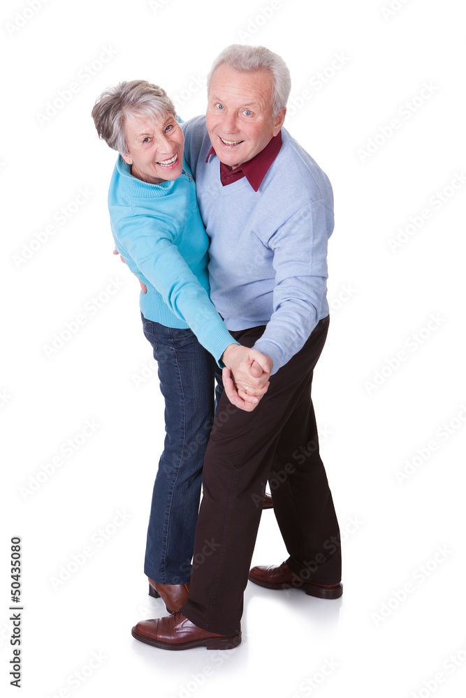 Portrait Of Senior Couple Dancing Portrait Of Senior Couple Dancing