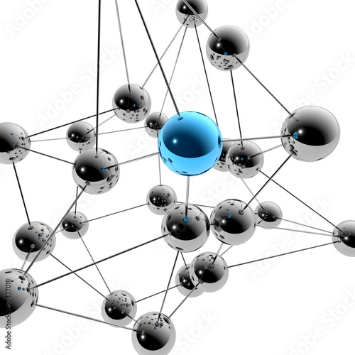 Social Media und Netzwerk - 3D Grafik / 3d Illustration