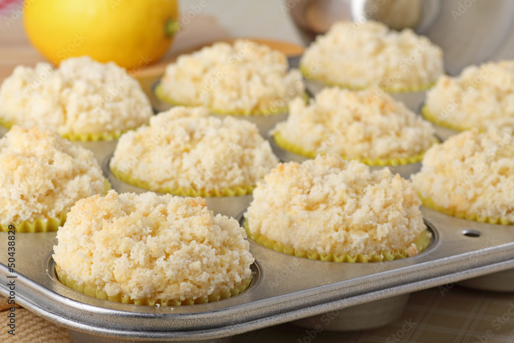 Lemon Muffins Closeup Lemon Muffins Closeup
