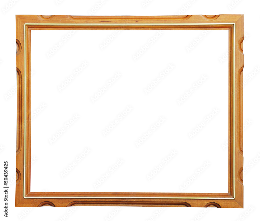 wood frame on white background wood frame on white background
