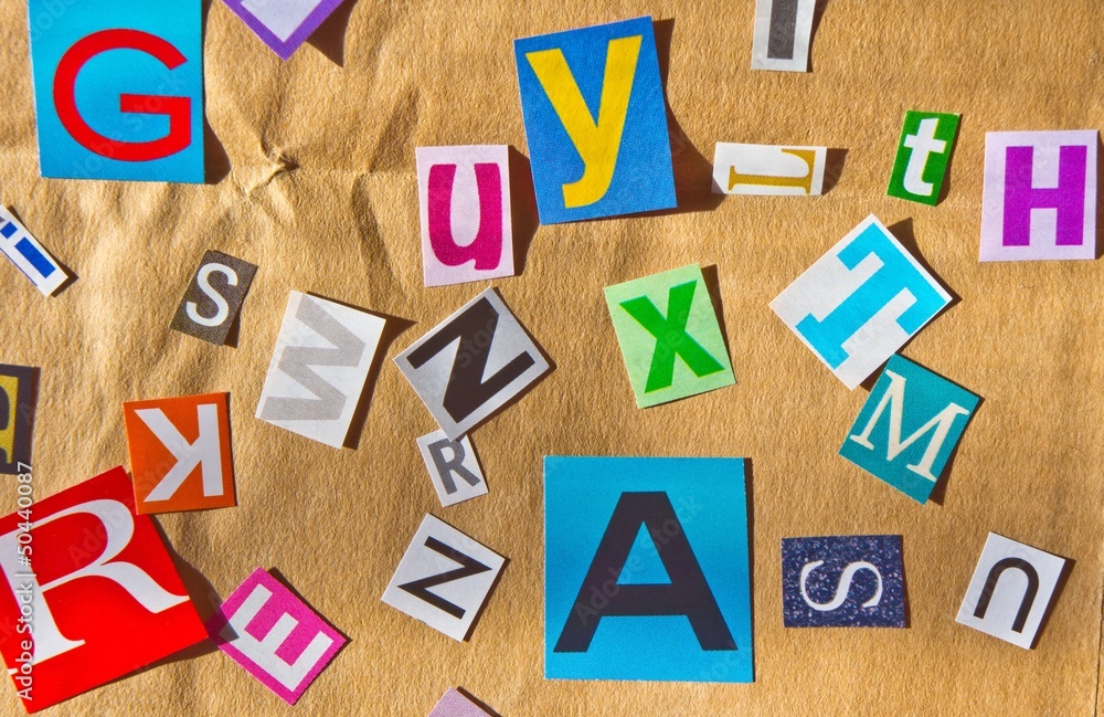 colorful background with letters colorful background with letters