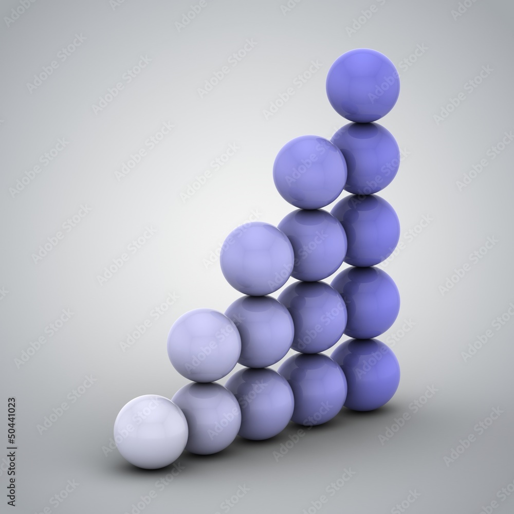 Business Graph. Gray background Business Graph. Gray background