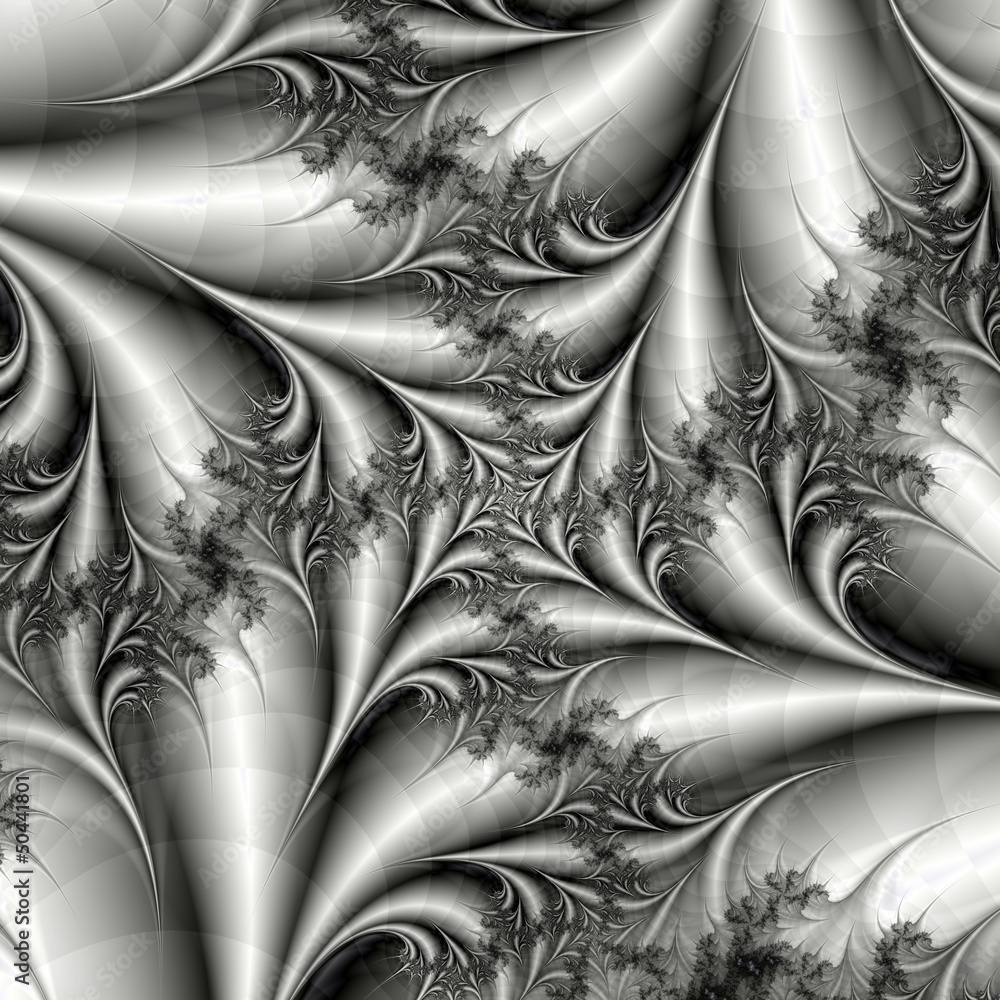 Fototapeta premium Silver Square Spiral