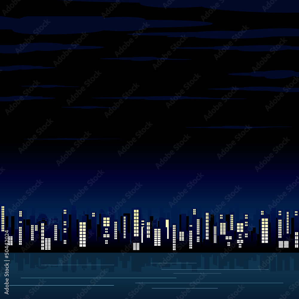 Abstract City Night Abstract City Night