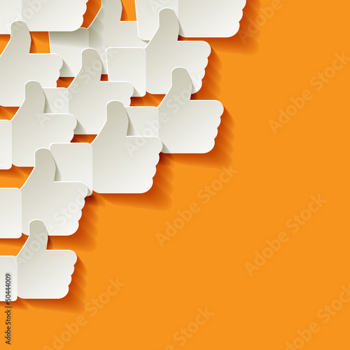 Like Papier Weiss Gelb Icon Ecke