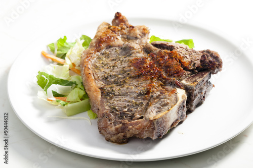 grilled T-bone steak