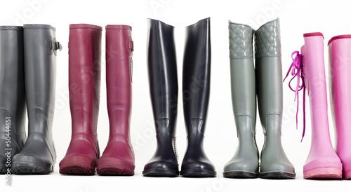 still life of rubber boots