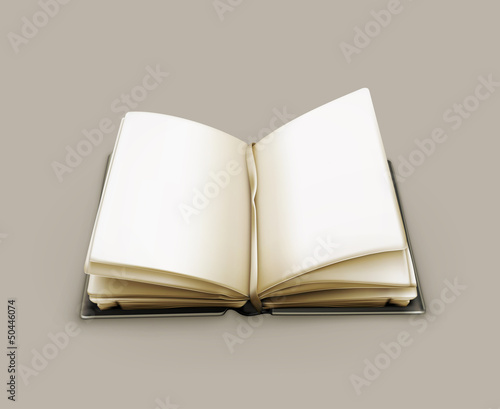 Open book, vector