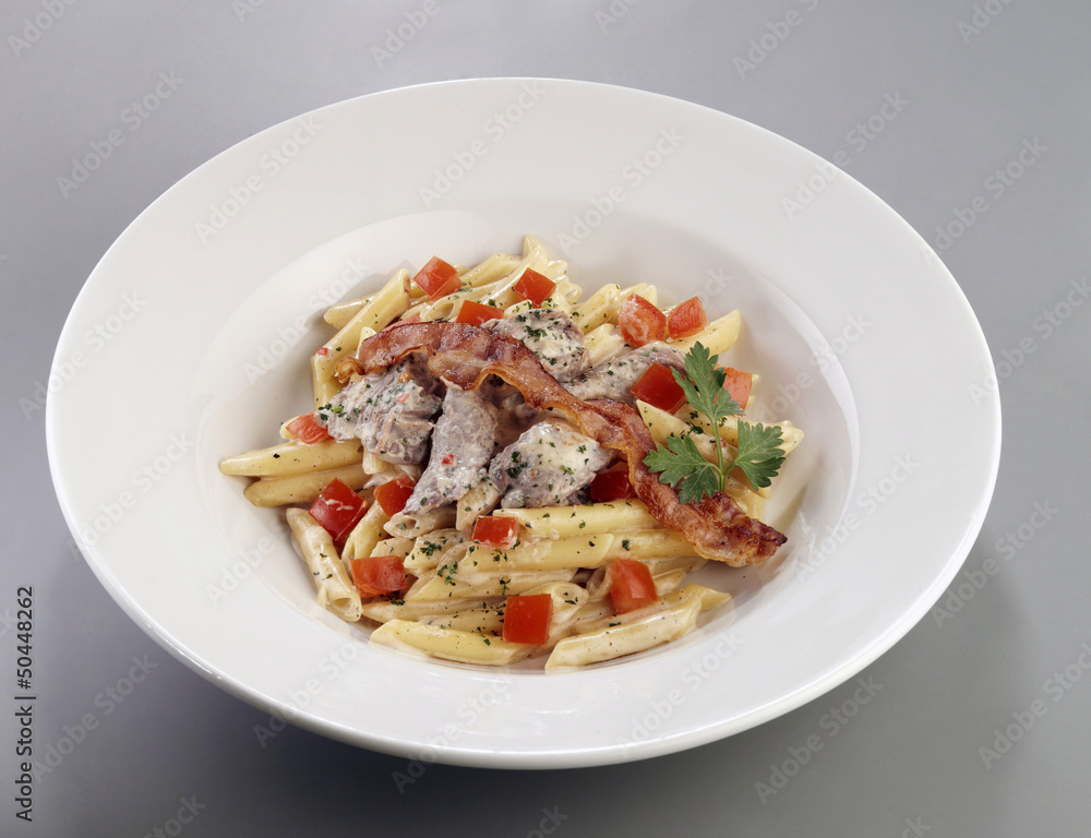 pasta with bacon pasta with bacon