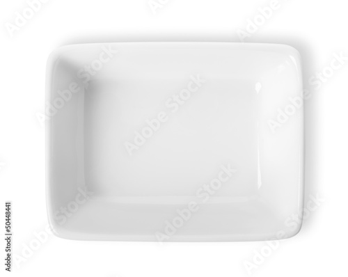 Obraz na płótnie Square plate isolated w salonie