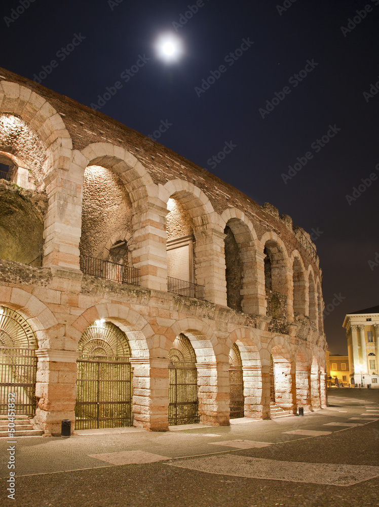 Verona - Arena at night