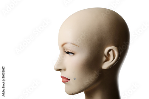 headshot of a female manneqin, profile photo