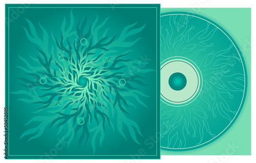 CD cover in turquoise.