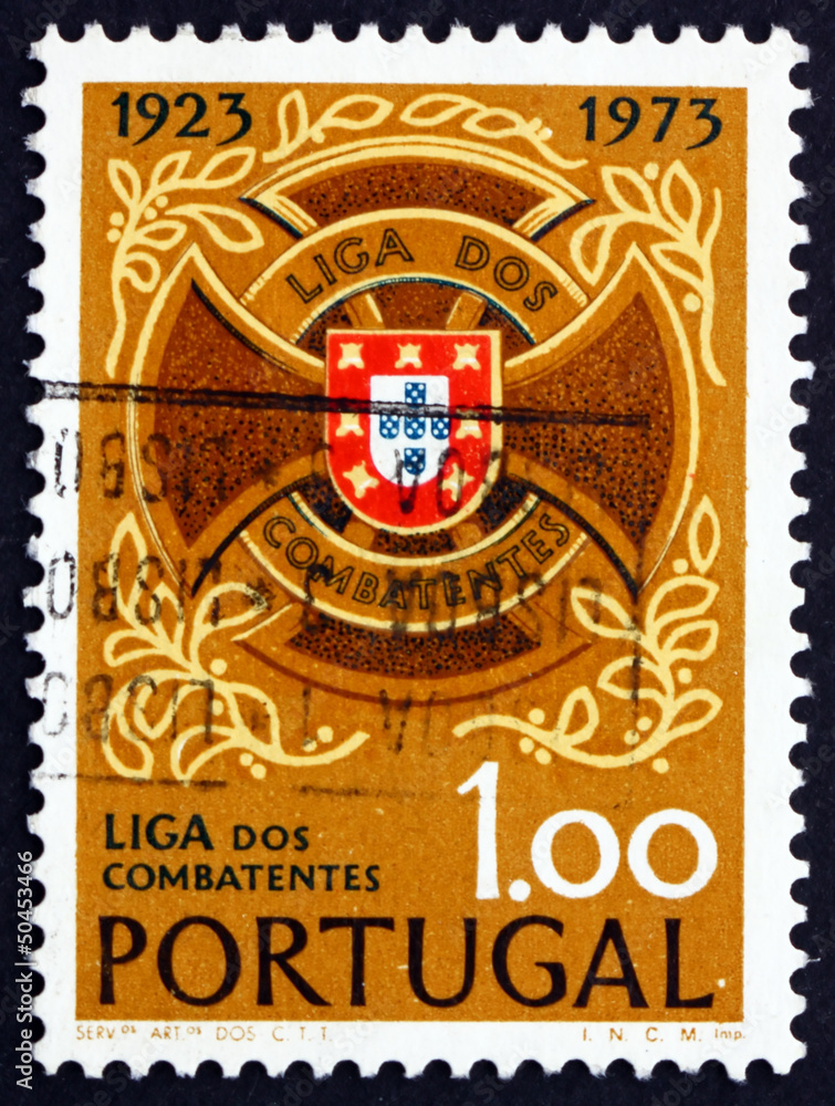 Postage stamp Portugal 1973 Servicemen’s League Emblem