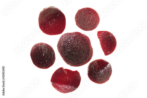 slices of pickled beets
