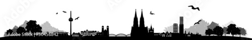 Skyline Köln Landschaft
