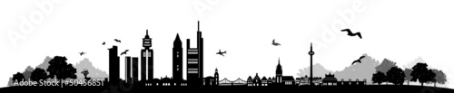 Skyline Frankfurt Landschaft