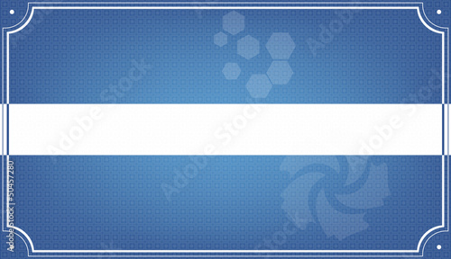 Creative blue business card