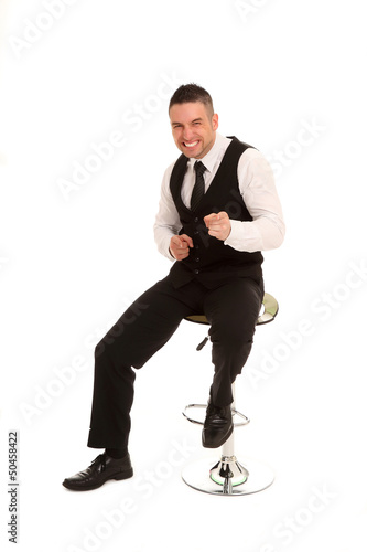 Φωτογραφία übertriebenes Grinsen