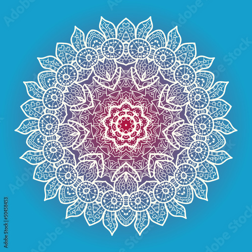 Oriental mandala motif