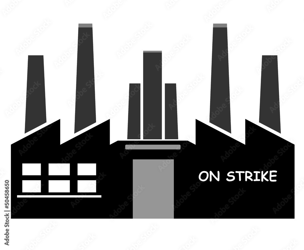 Usine en grève