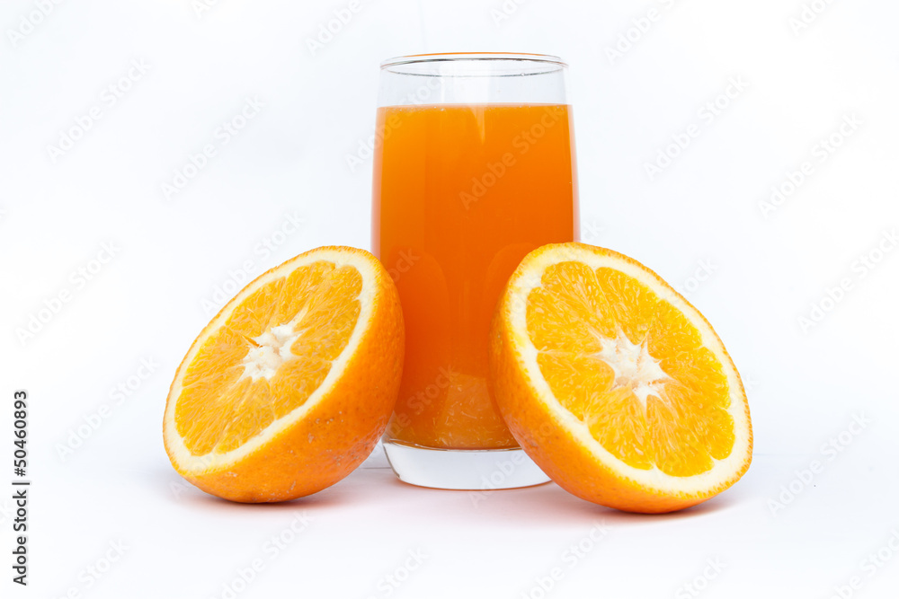 orange juice and slice isolated orange juice and slice isolated