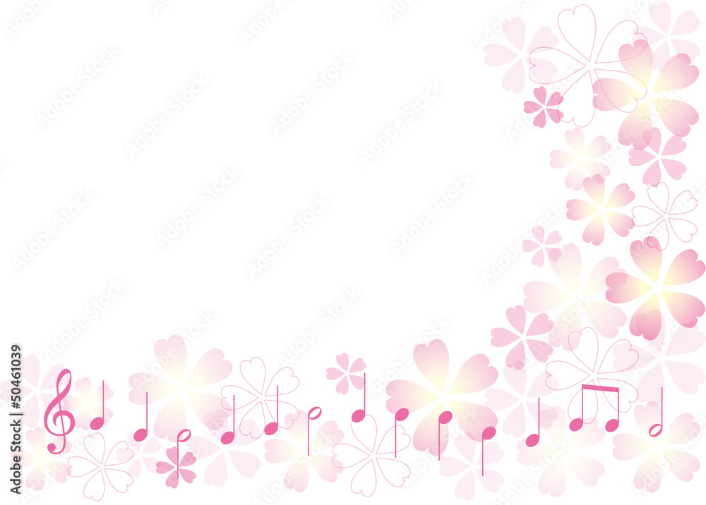 桜と音符