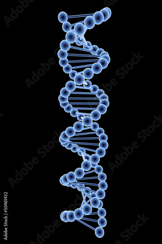 DNA structure in blue