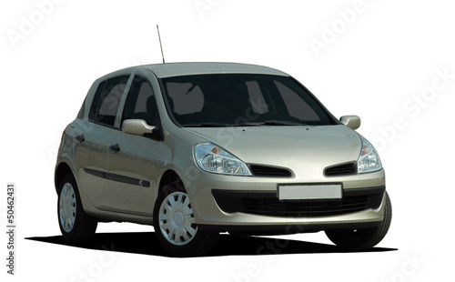 Obraz na płótnie small car on white background