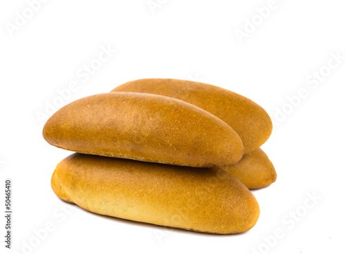 bun for hot dog isolated