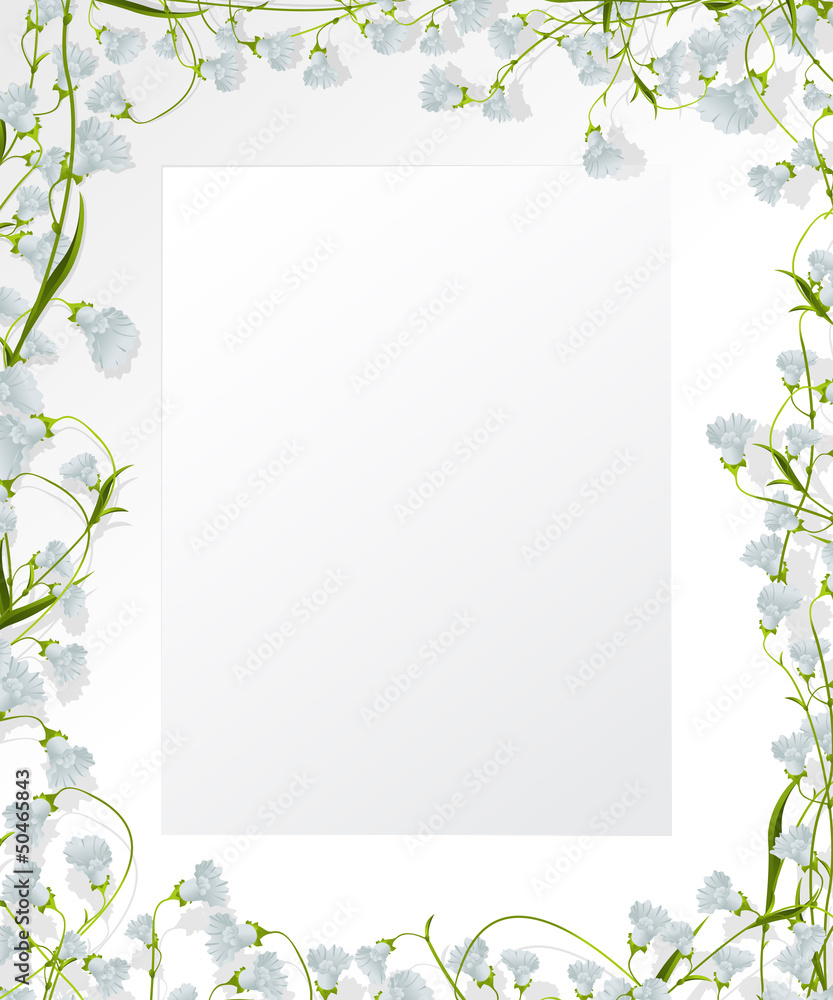 Floral frame design