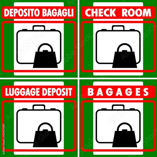 DEPOSITO BAGAGLI LUGGAGES DEPOSIT BAGAGES